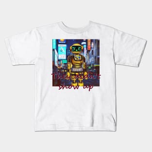 Japan Tokyo Robot 'They didn't show up' by Kana Kanjin Kids T-Shirt